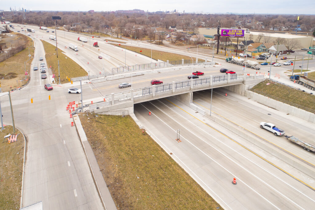 Progrès de l'échangeur du Michigan - décembre 2022 et janvier 2023