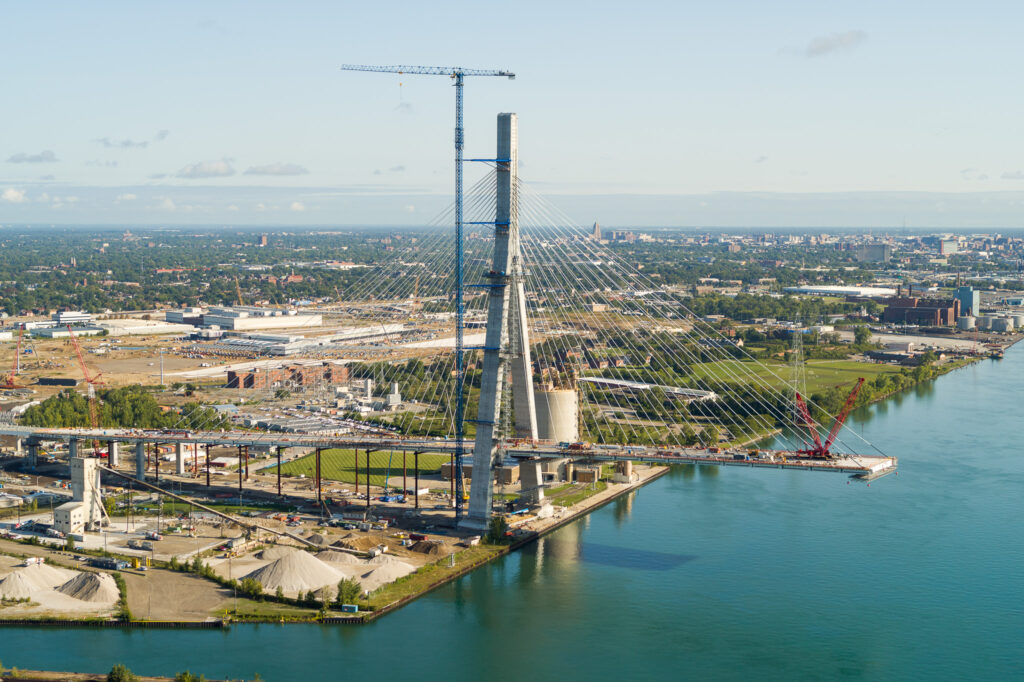 Progrès au site du pont américain - septembre 2023