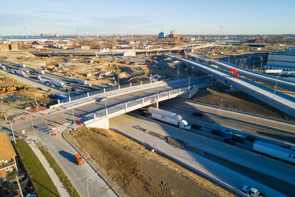 Progrès de l'échangeur du Michigan - décembre 2023