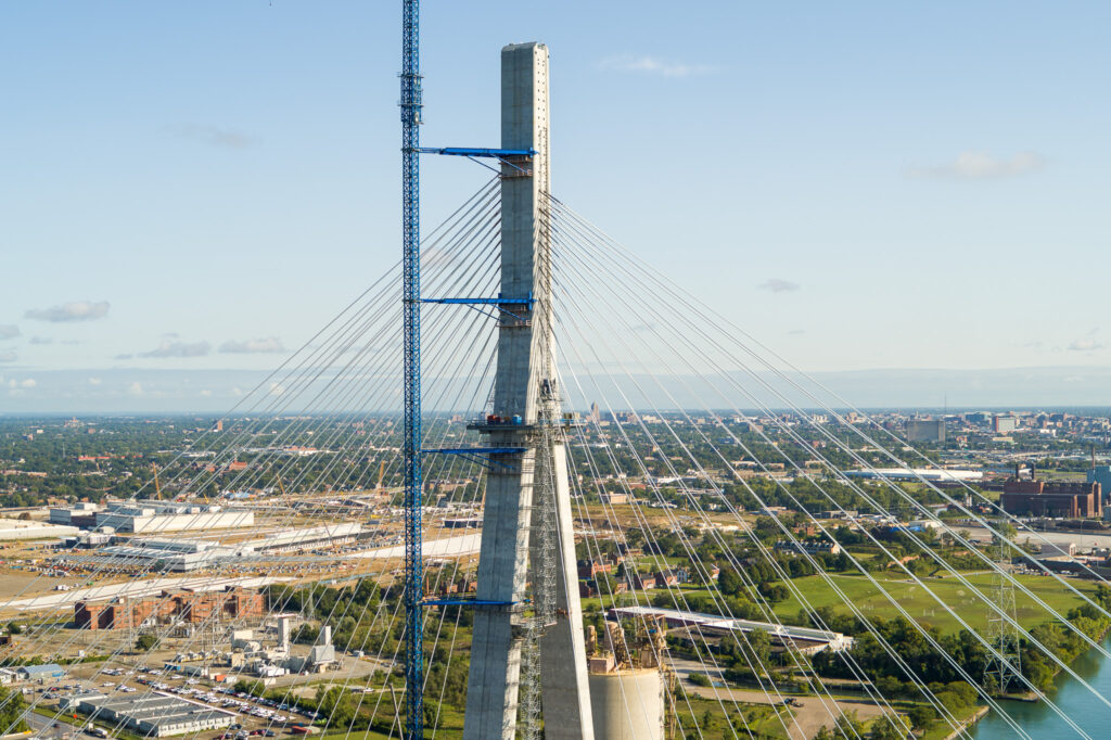 Progrès au site du pont américain - septembre 2023