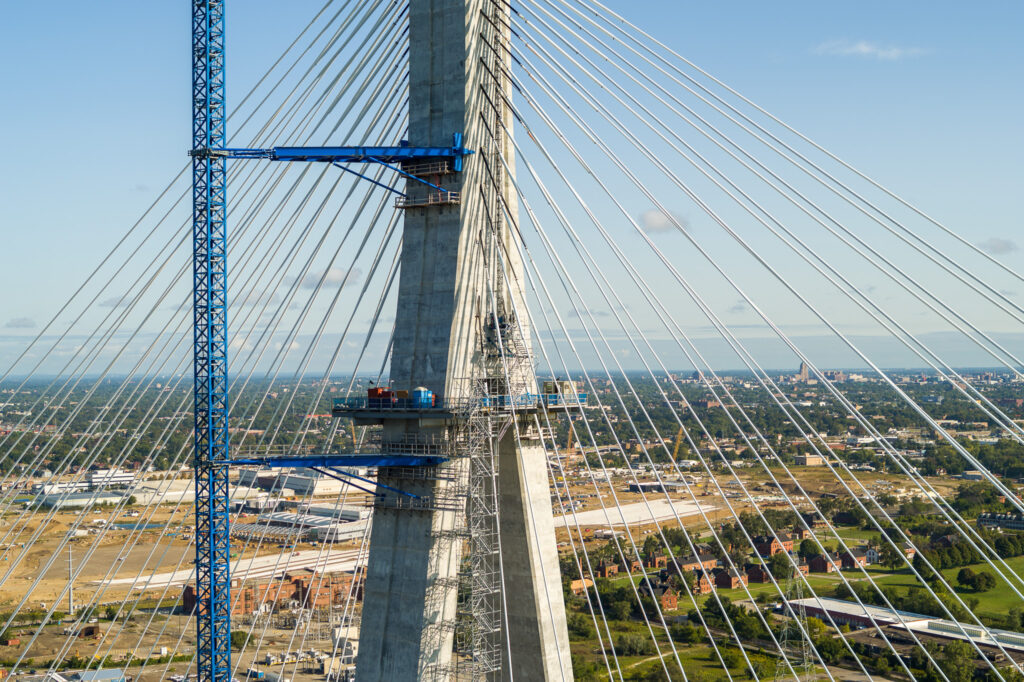 Progrès au site du pont américain - septembre 2023