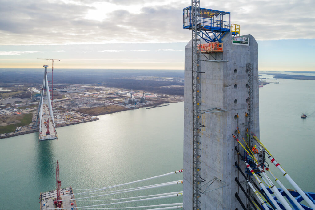 Progrès au site du pont américain - décembre 2023