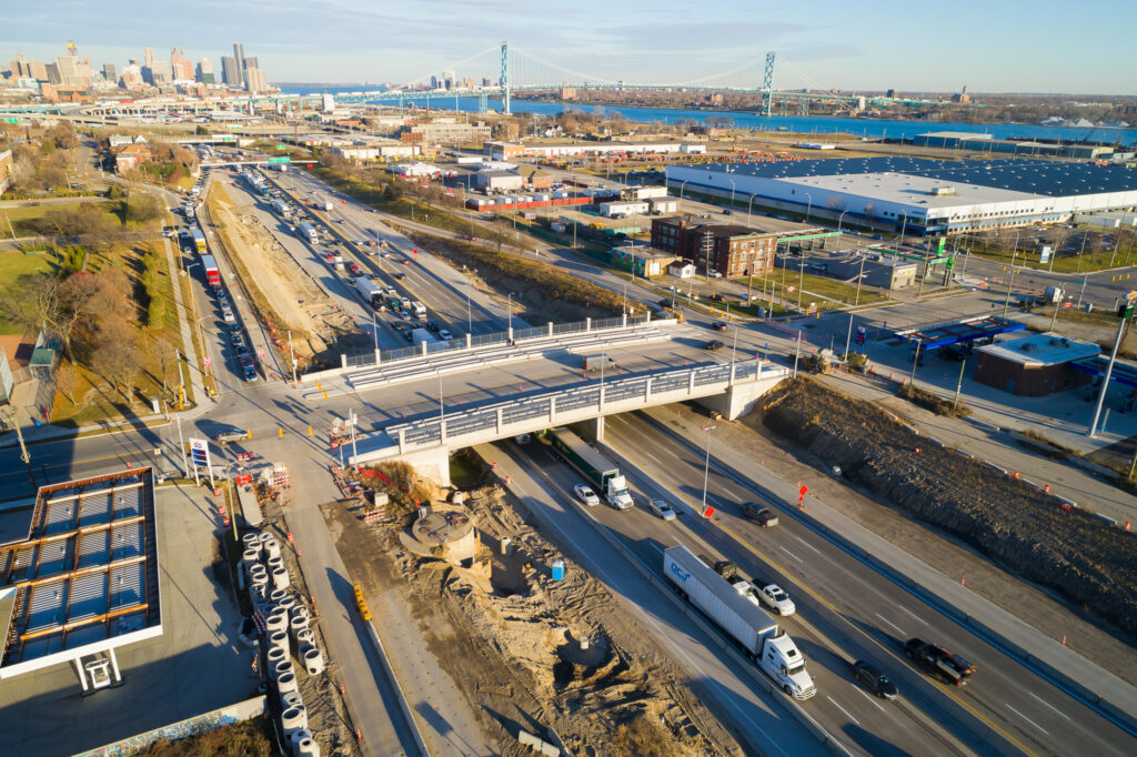 Progrès de l'échangeur du Michigan - décembre 2023