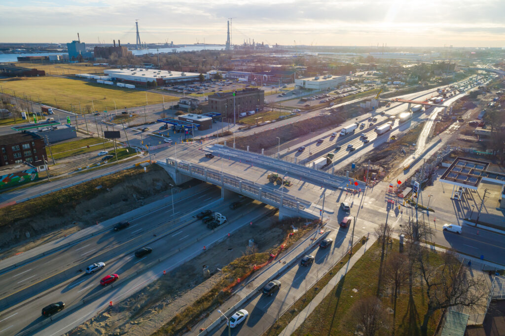 Progrès de l'échangeur du Michigan - décembre 2023