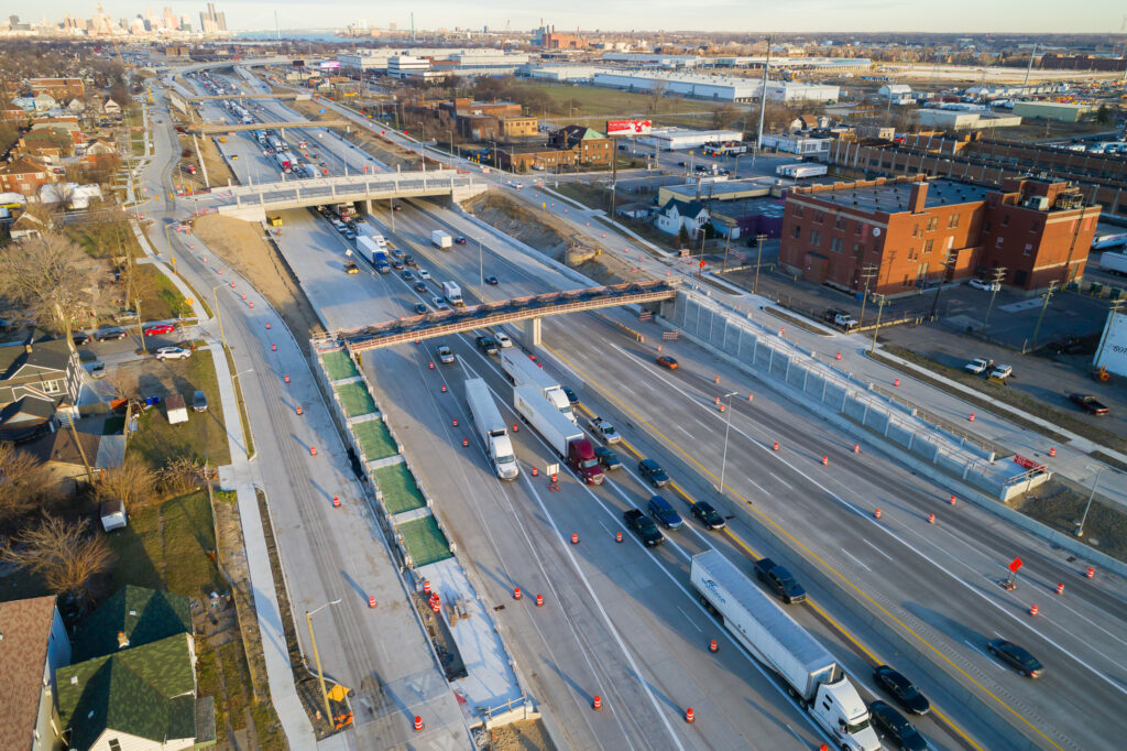 Progrès de l'échangeur du Michigan - décembre 2023