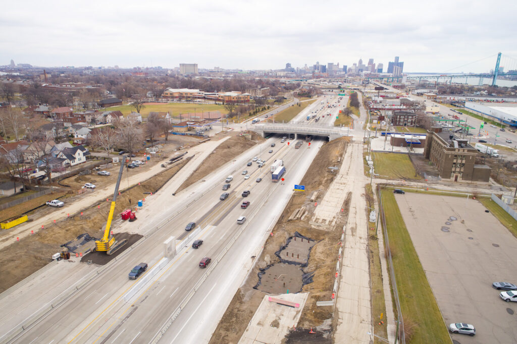 Progrès de l'échangeur du Michigan - décembre 2022 et janvier 2023