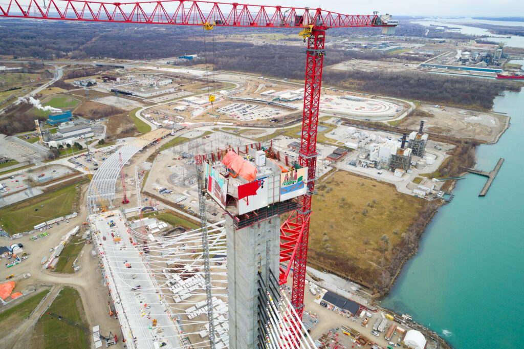 Progrès au site du pont canadien - décembre 2023