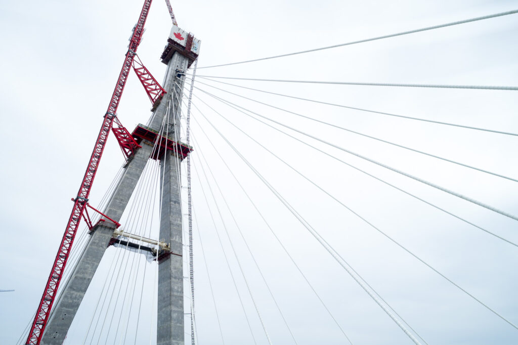 Progrès au site du pont canadien - juillet 2023