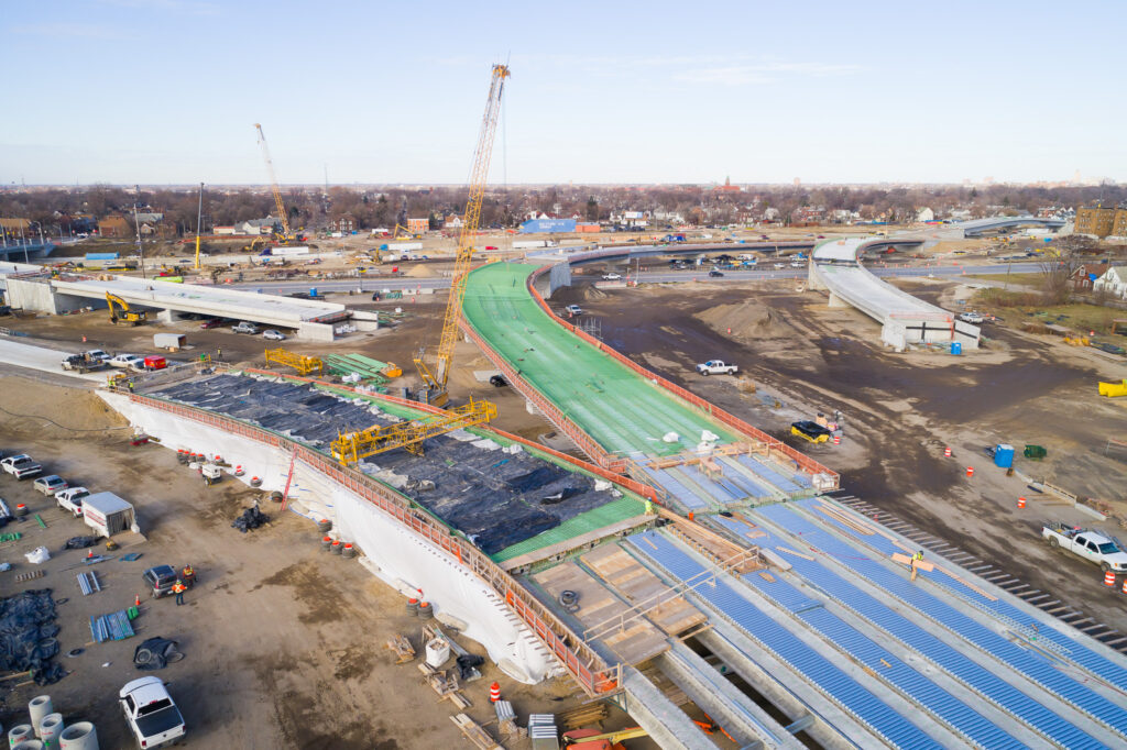 Progrès de l'échangeur du Michigan - décembre 2023