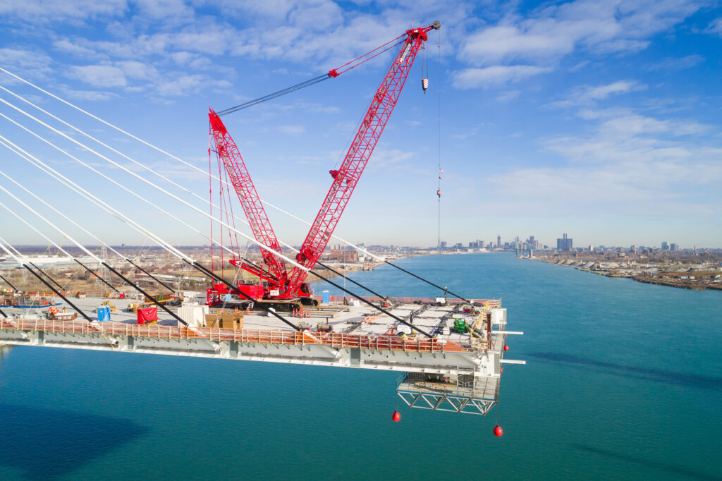 Progrès au site du pont américain - décembre 2023
