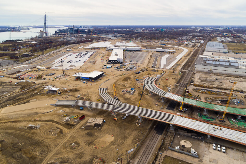 Progrès de l'échangeur du Michigan - printemps 2024