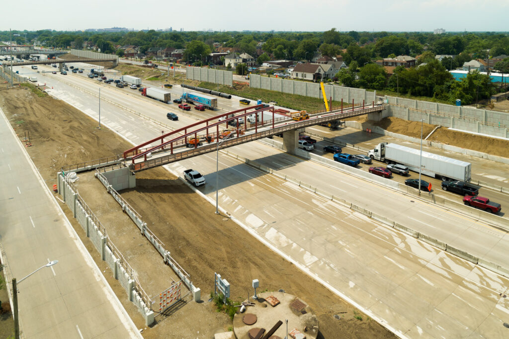 Progrès de l'échangeur du Michigan - juillet 2024