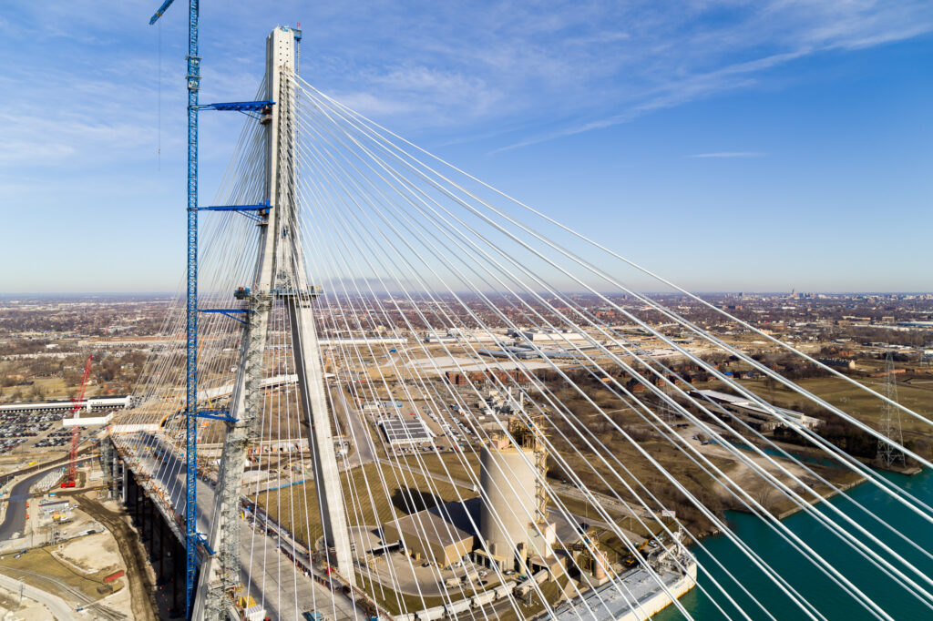 Progrès au site du pont américain - printemps 2024