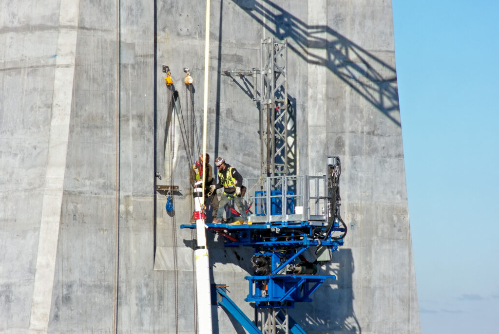 Progrès au site du pont américain - décembre 2022 et janvier 2023