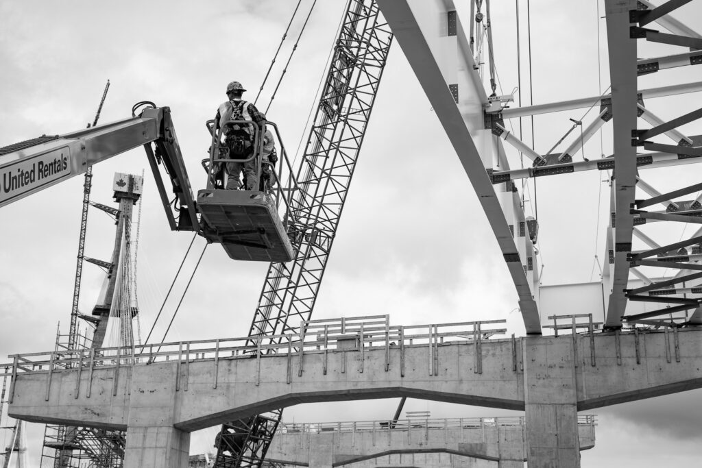 Progrès au site du pont canadien - septembre 2023