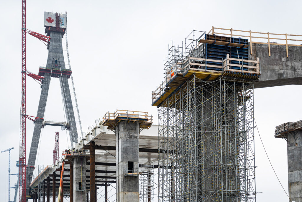 Progrès au site du pont canadien - avril 2023