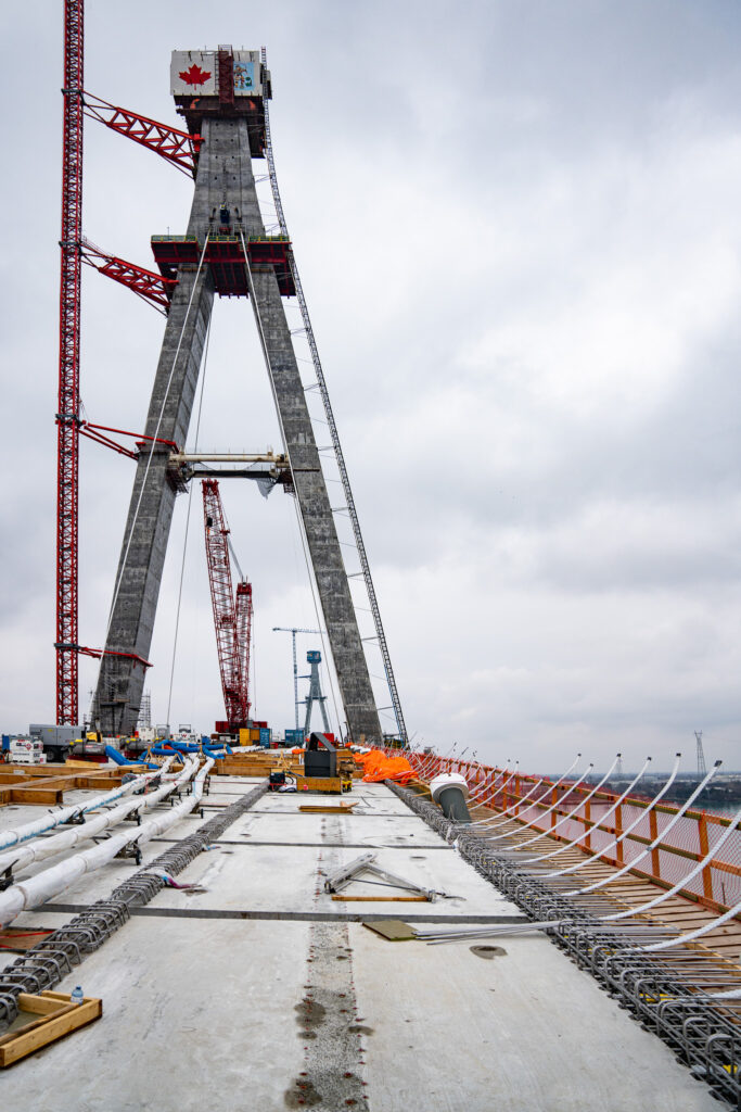 Progrès au site du pont canadien - avril 2023
