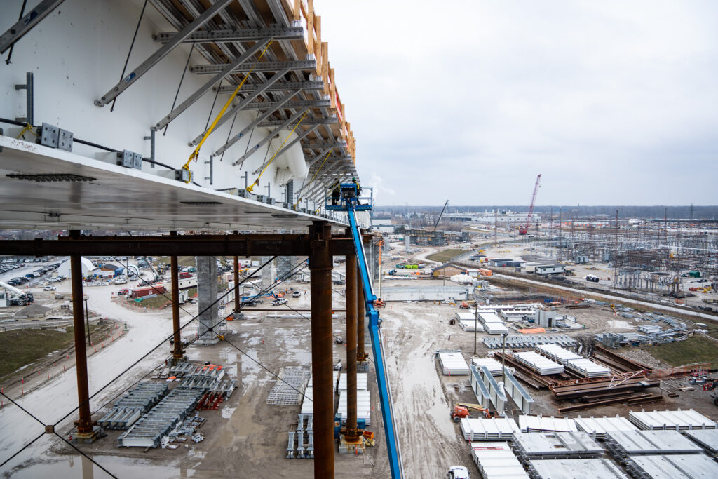 Progrès au site du pont canadien - avril 2023
