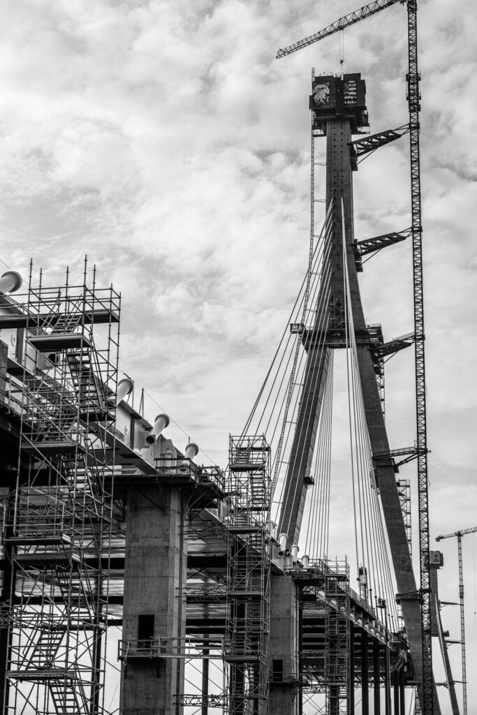 Progrès au site du pont américain - juillet 2023