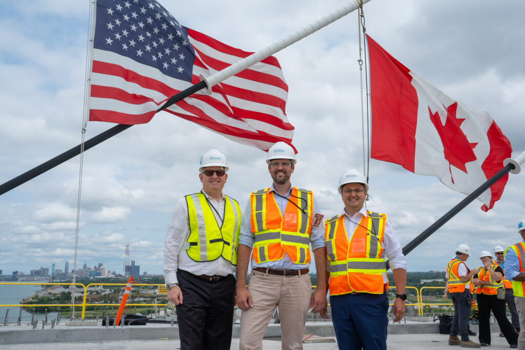 Raccordement du tablier du pont - juin 2024