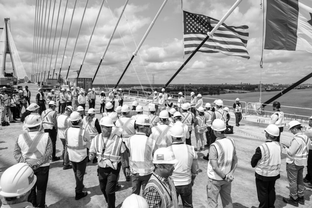 Raccordement du tablier du pont - juin 2024