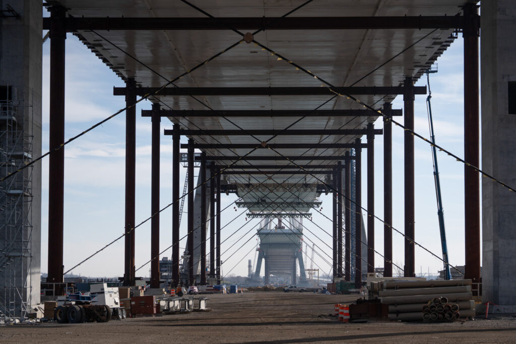 Progrès au site du pont américain - décembre 2023