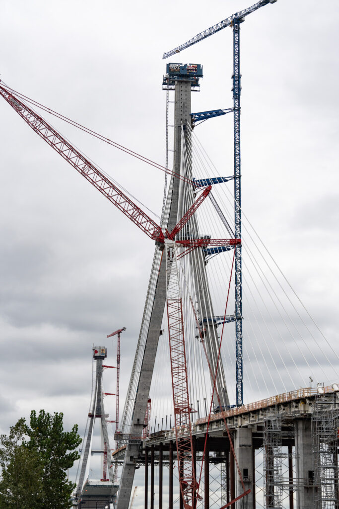 Progrès au site du pont américain - septembre 2023