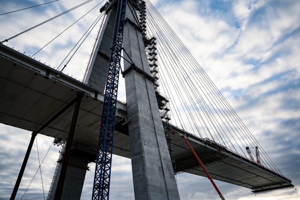 Progrès au site du pont américain - septembre 2023