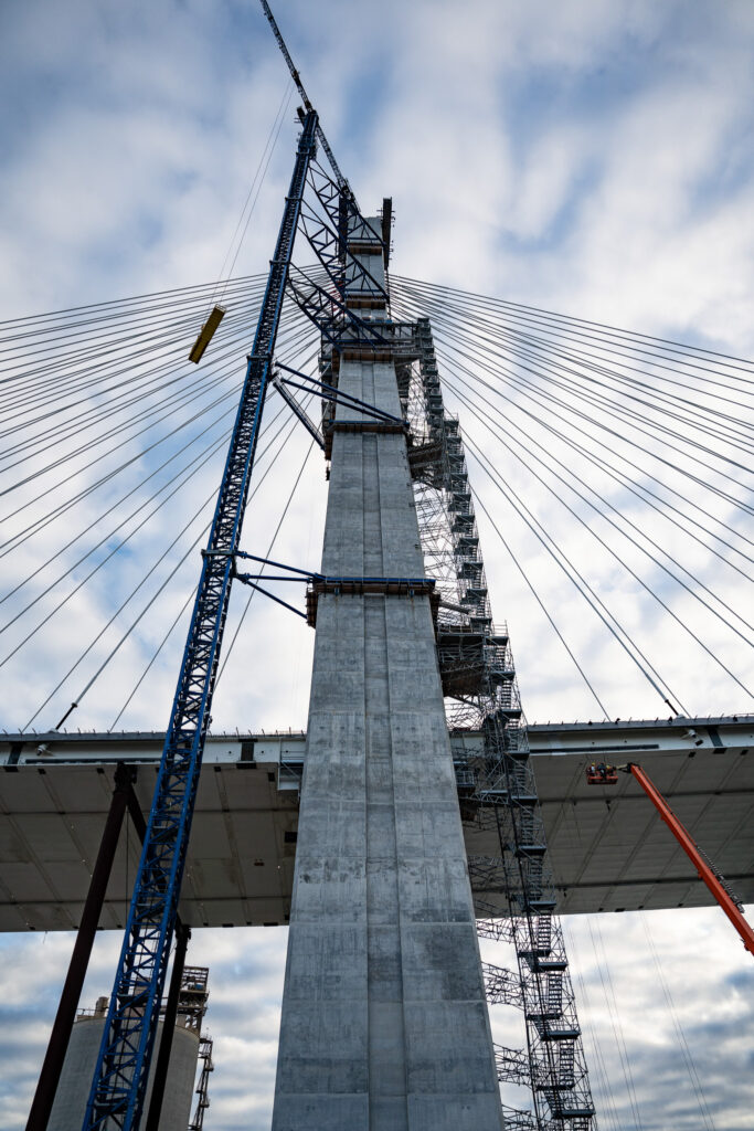 Progrès au site du pont américain - septembre 2023
