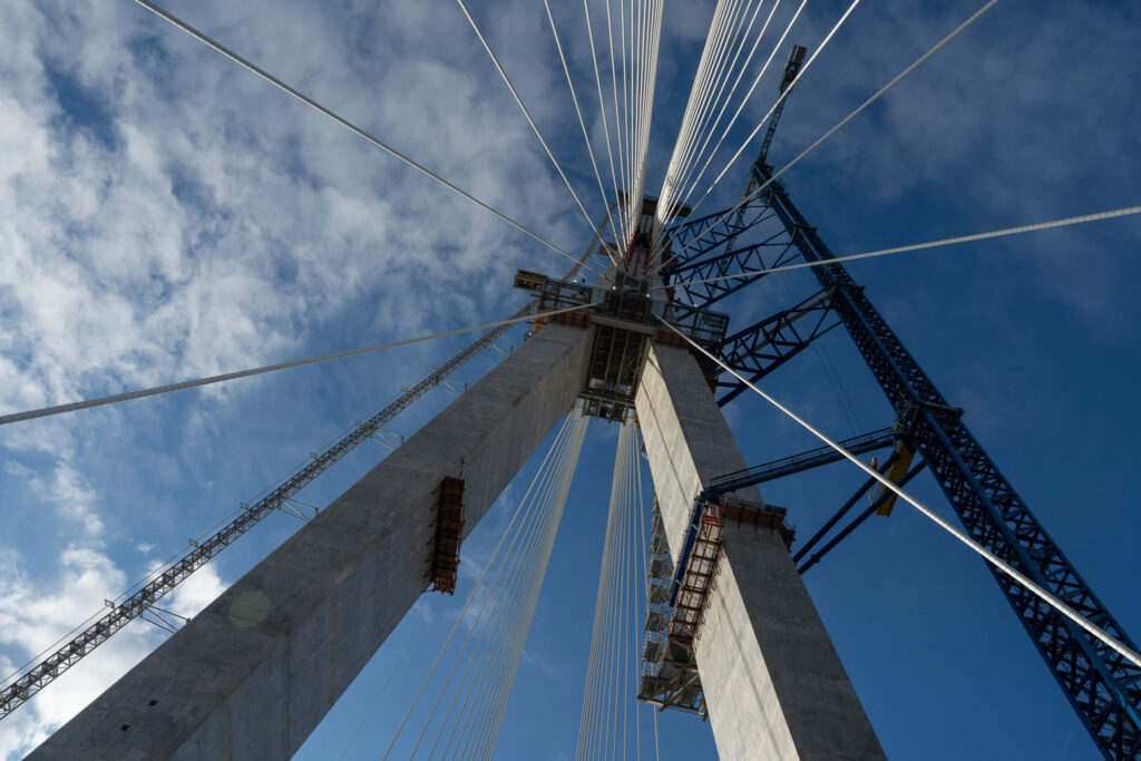 Progrès au site du pont américain - septembre 2023