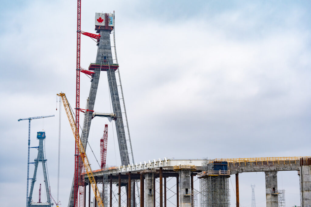 Progrès au site du pont canadien - avril 2023