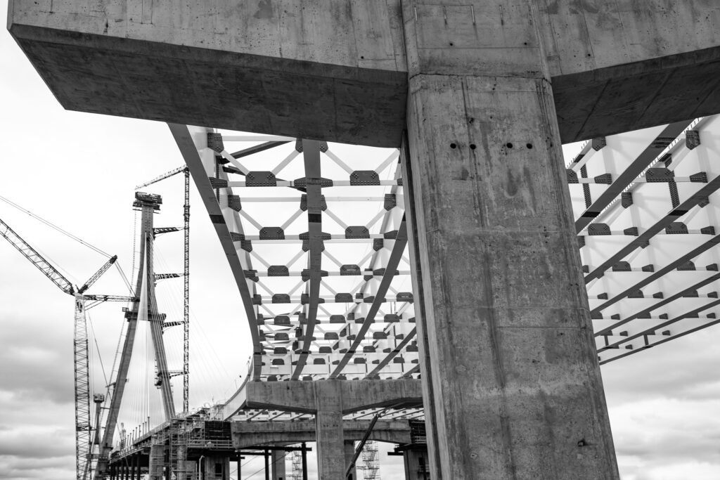 Progrès au site du pont américain - septembre 2023
