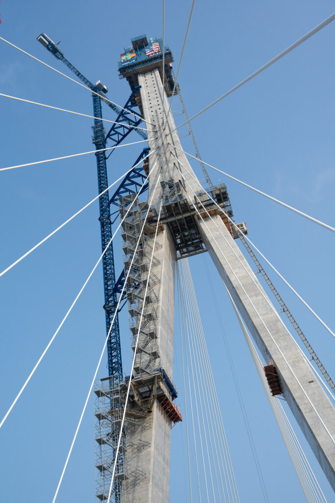 Progrès au site du pont américain - juillet 2023