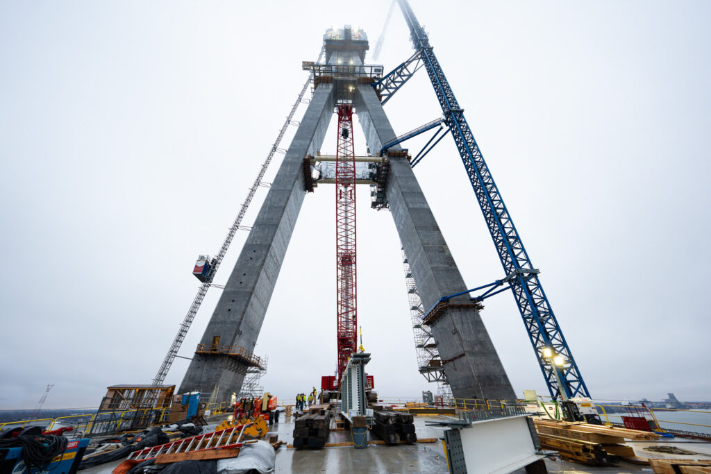 Progrès au site du pont américain - décembre 2022 et janvier 2023