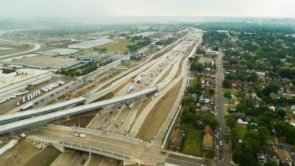 Progrès de l'échangeur du Michigan - juillet 2024