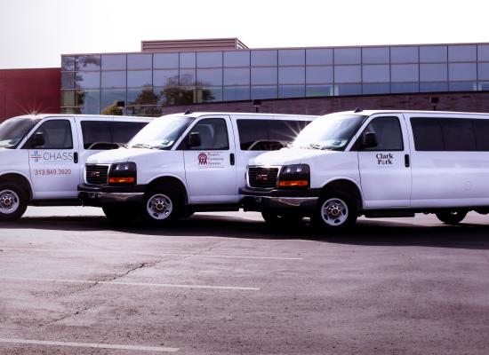 Camions avec des logos