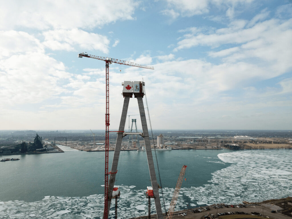 Progrès au site du pont canadien - 13 avril 2022