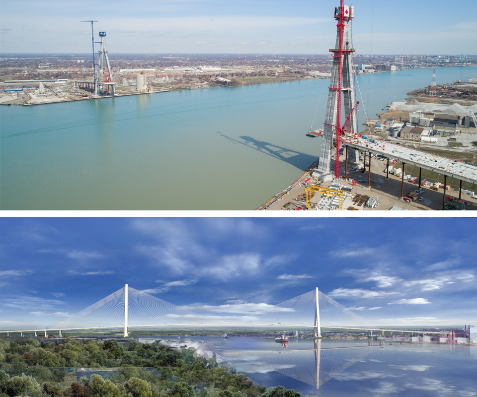 bridge deck collage