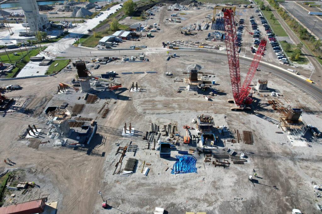 Progrès au site du pont américain - 17 novembre 2021