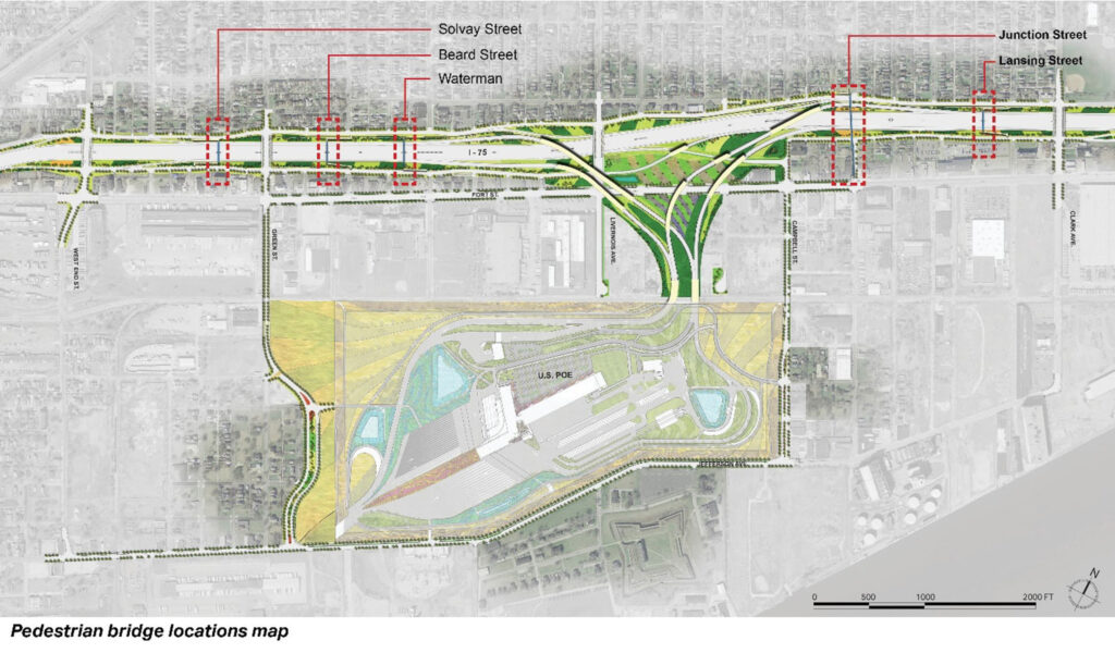 Conception des ponts piétonniers de l'autoroute I-75 9 janvier 2020