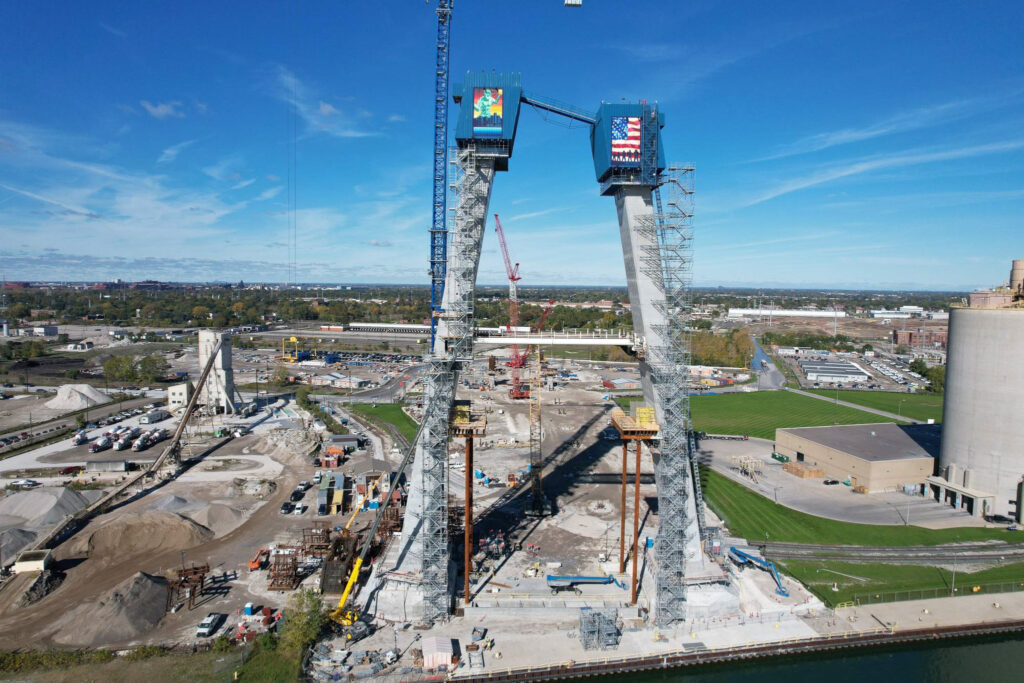 Progrès au site du pont américain - 17 novembre 2021