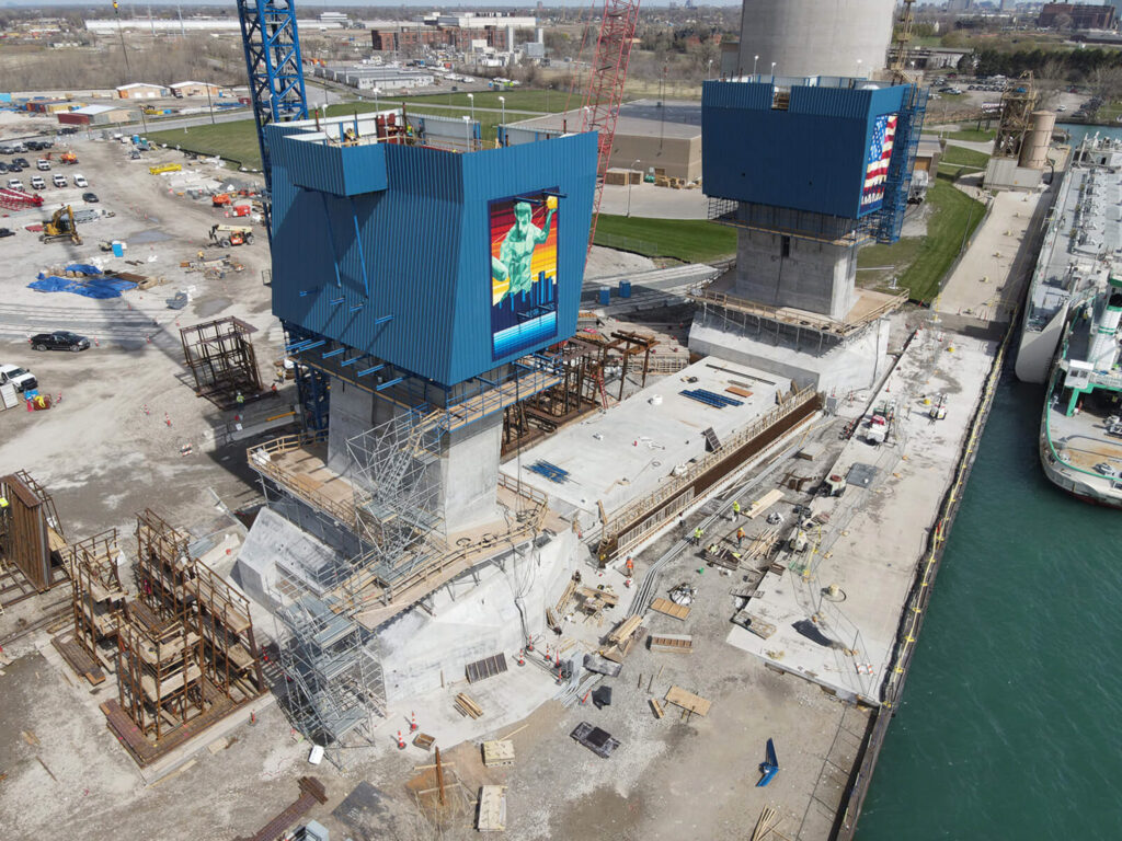 Progrès au site du pont américain - 27 avril 2021