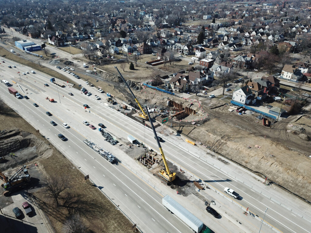 Progrès de l'échangeur du Michigan - 20 avril 2022