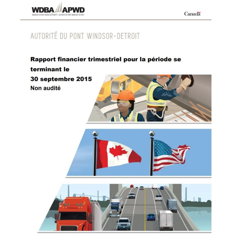 Rapport Financier du Deuxième Trimestre Septembre 2015