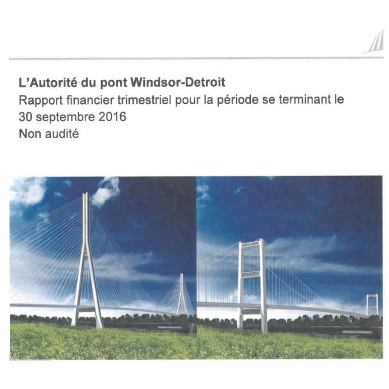 Rapport Financier du Deuxième Trimestre Septembre 2016