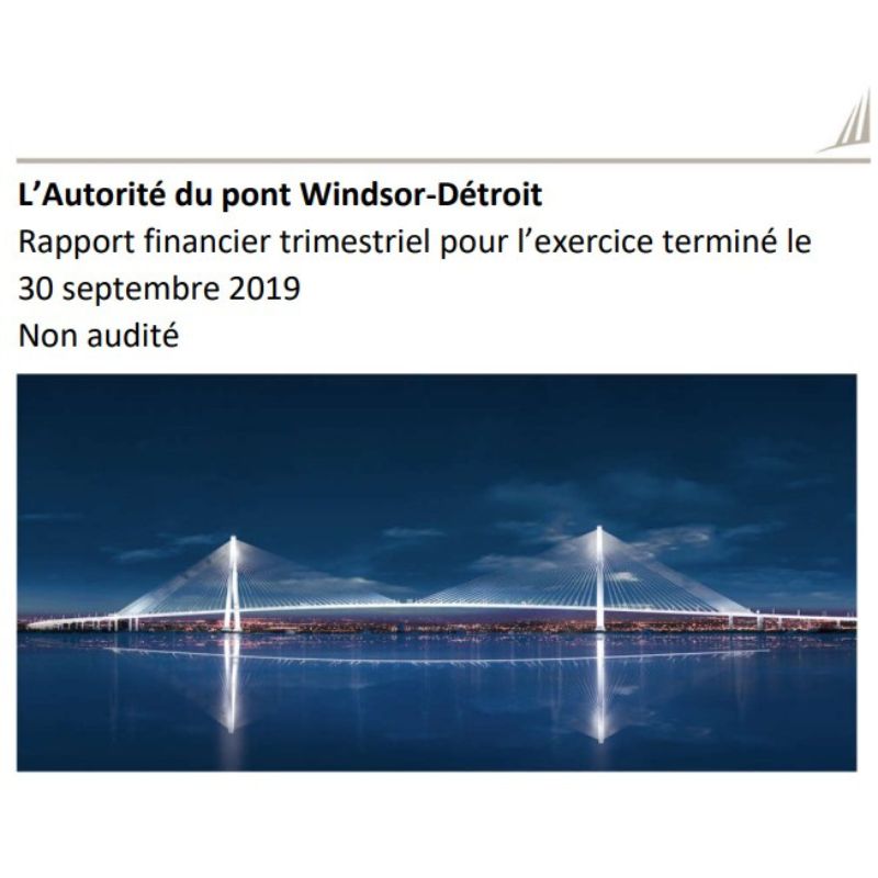 Rapport Financier du Deuxième Trimestre Septembre 2019