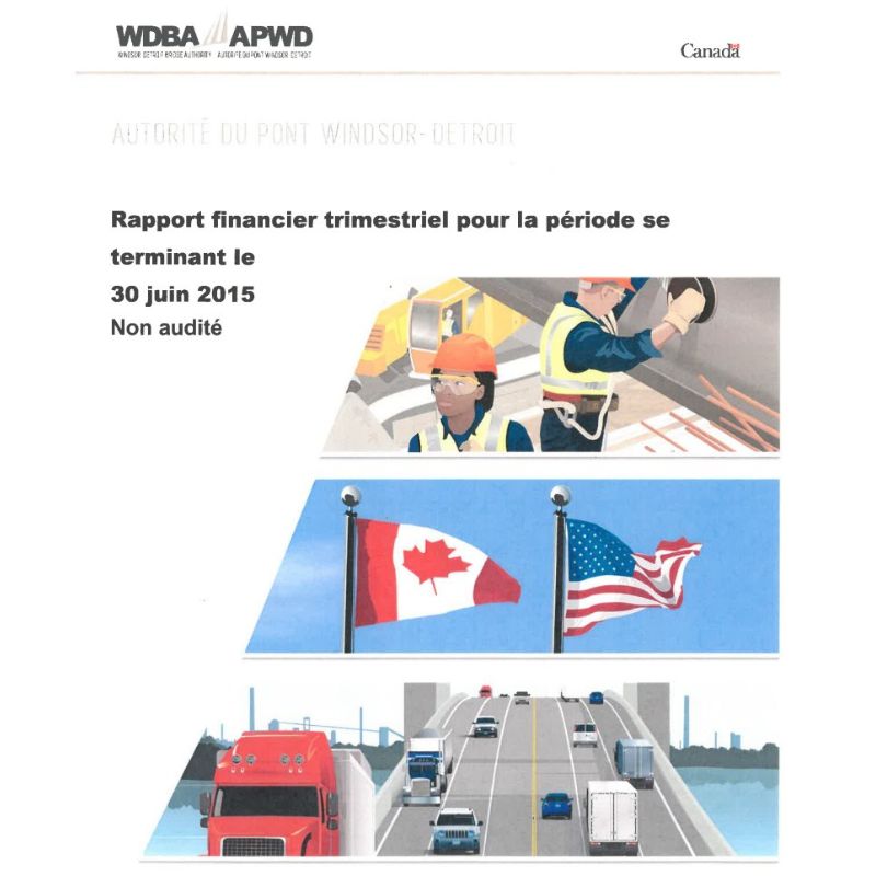 Rapport Financier du Premier Trimestre Juin 2015