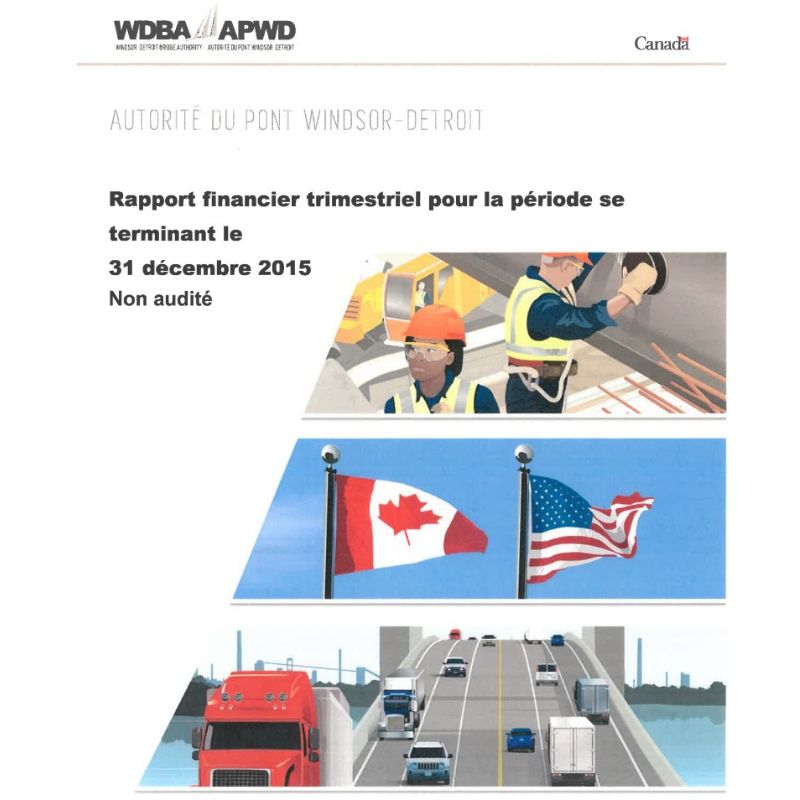 Rapport Financier du Troisième Trimestre Decembre 2015