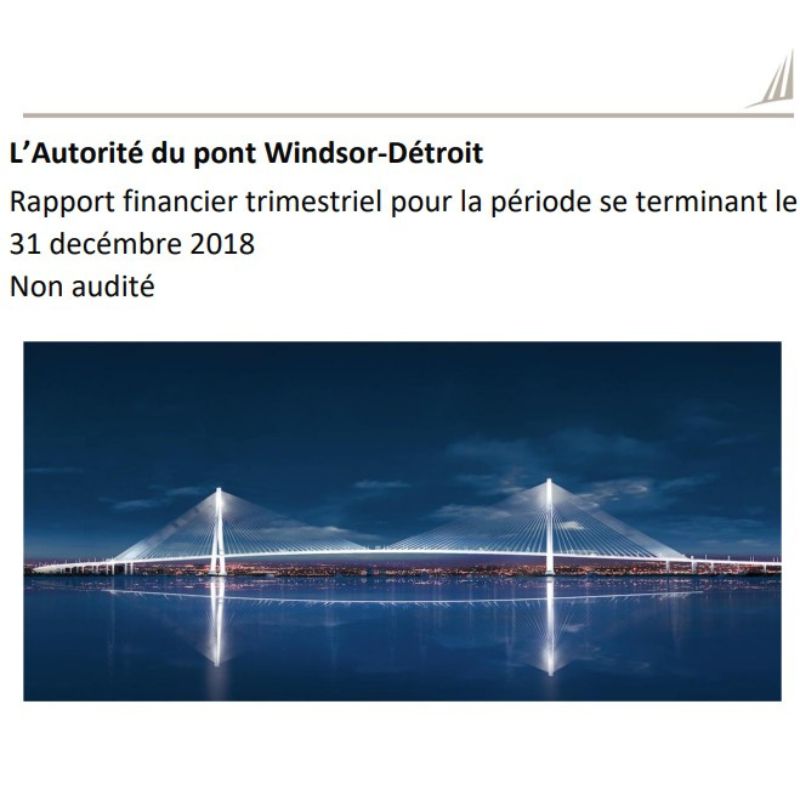 Rapport Financier du Troisième Trimestre Decembre 2018