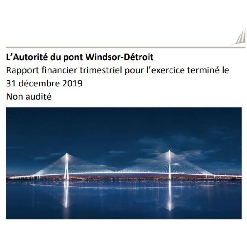 Rapport Financier du Troisième Trimestre Decembre 2019